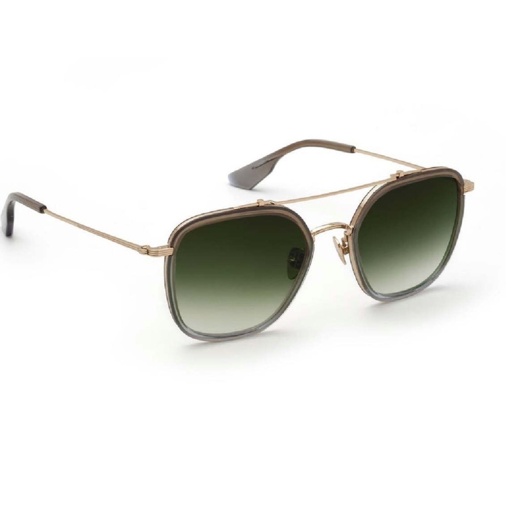 KREWE Austin Sunglasses (Matcha 12K + Matte Black Fade Titanium)